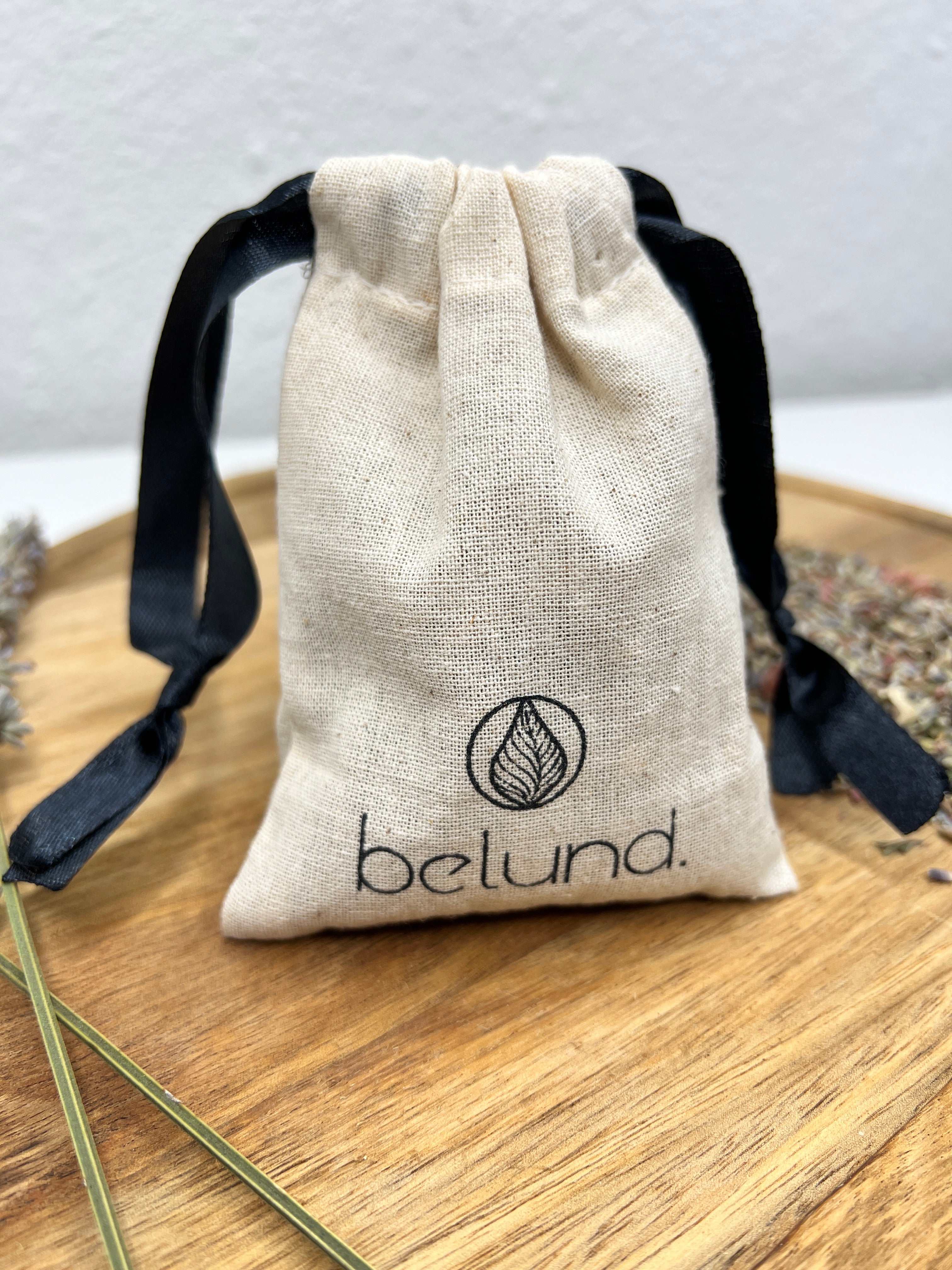 Bio Baumwolle Lavendelsäckchen Set aus Lavendel, Zedernholz und Minze