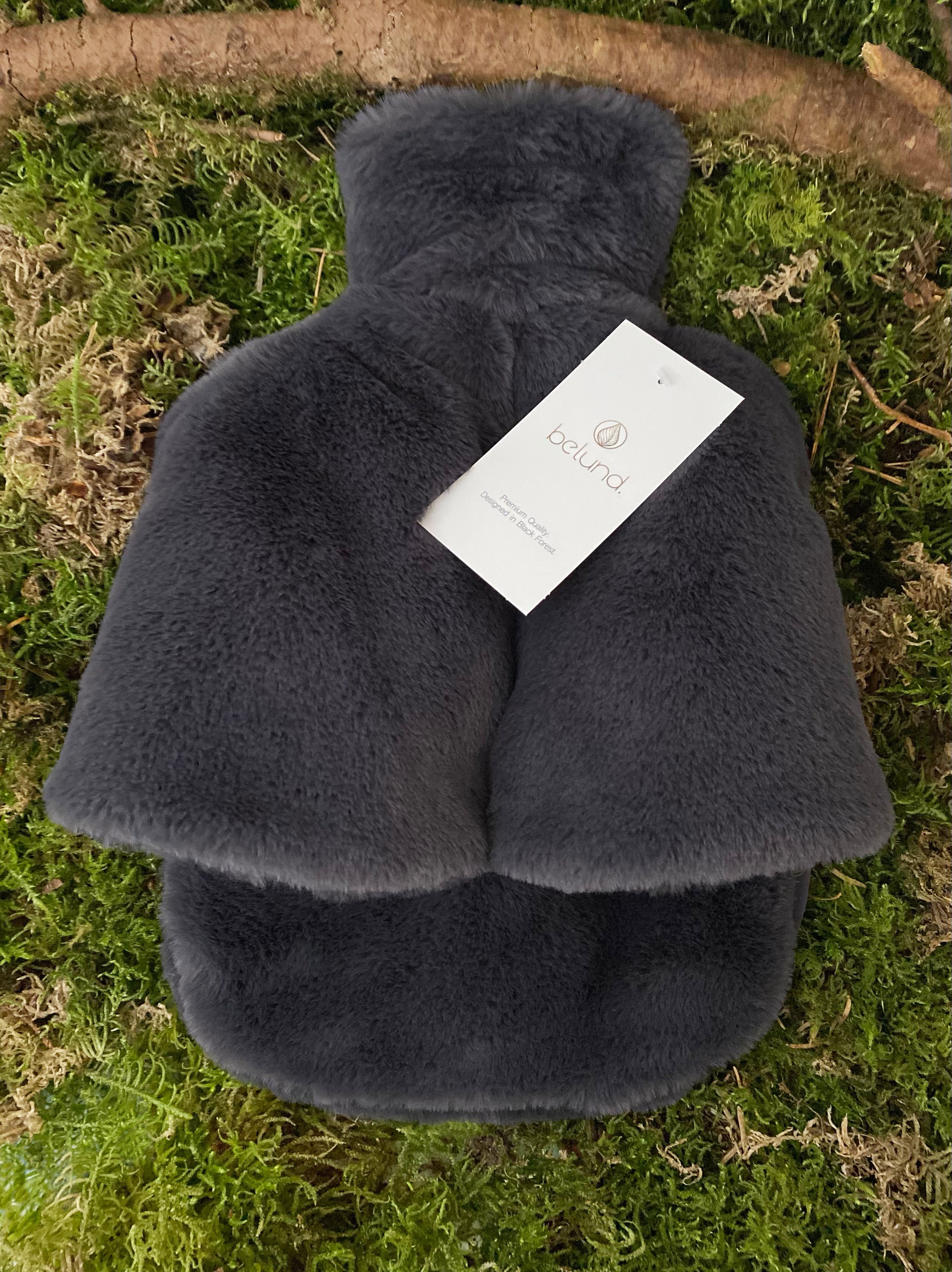 2 in 1- Wärmflasche und Fußwärmer (Anthrazit)